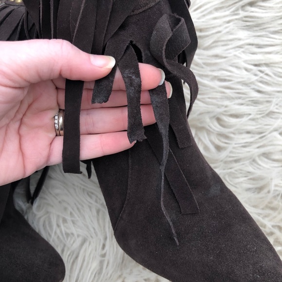 Jeffrey Campbell Crank Studded Fringe Booties - Picture 7 of 7